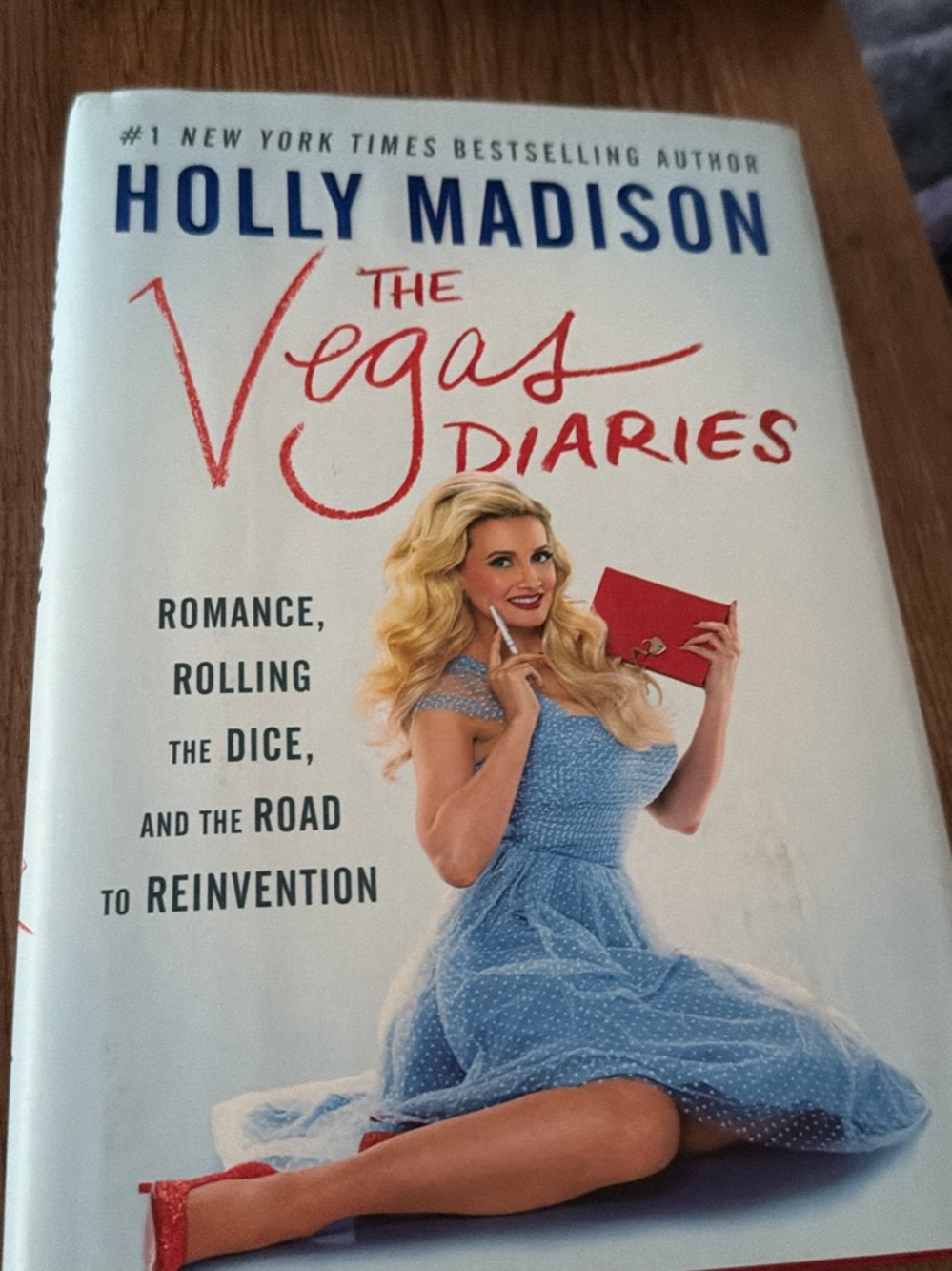 Holly Madison — The Vegas Diaries (Blue Dress, Red Accents)